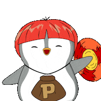 Play Penguin Sticker by Pudgy Penguins