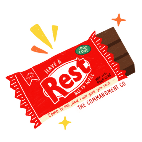 Come To Me Chocolate Bar Sticker by The Commandment Co
