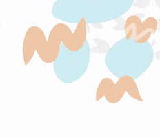 artbykayesilva fun blue orange abstract GIF