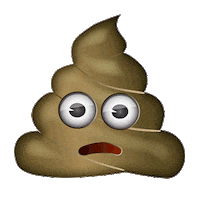 emojitheiconicbrand emoji poop nervous poo Sticker