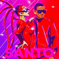 LiuBiArt music red mexico brasil GIF