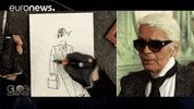 Karl Lagerfeld Fashion GIF by euronews