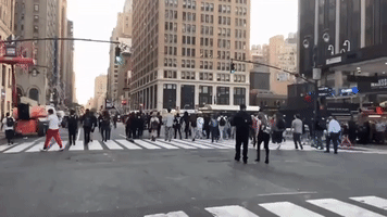 Protesters March Through Manhattan