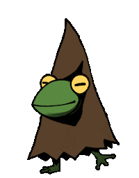 elmrealm dance magic frog wizard Sticker