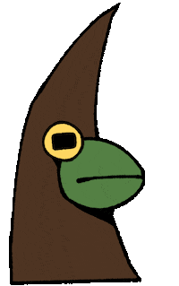 elmrealm magic frog wizard pog Sticker