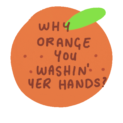 Cartoon Orange Sticker
