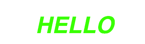 Hello Sticker