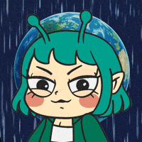 Alien Girl Animation GIF