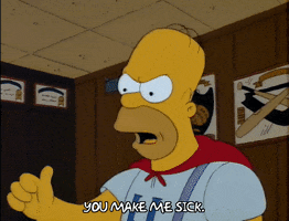 Sick Season 2 GIF by The Simpsons