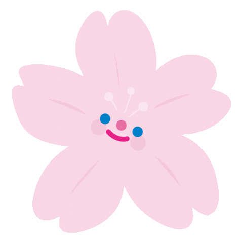 Pink Flower Sticker by THE RECORDER FACTORY