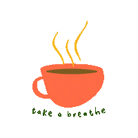 Coffee Breathe Sticker