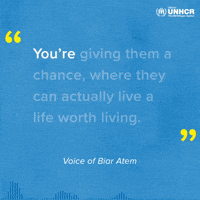 Biar Atem Resettlement Quote