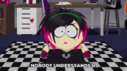 goth emo GIF by South Park 