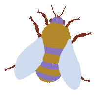 Meh Honey Bee Sticker