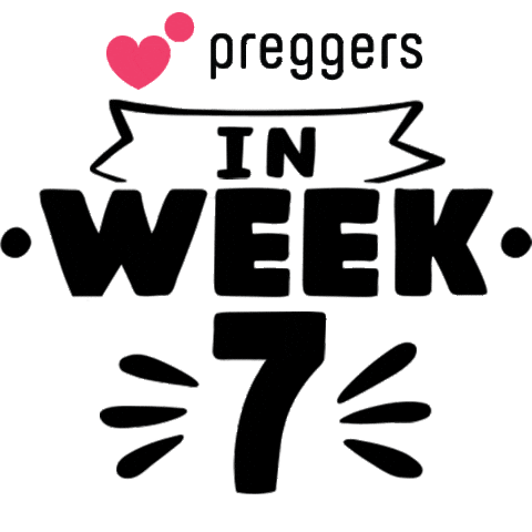 Pregnancy Week 7 Sticker by Preggers
