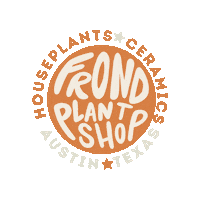 Small Business Logo Sticker by Frond Plant Shop