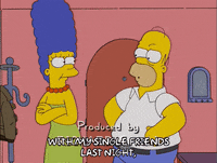 homer simpson party GIF