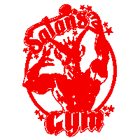 Muscle Satan Sticker by Strapp Metal