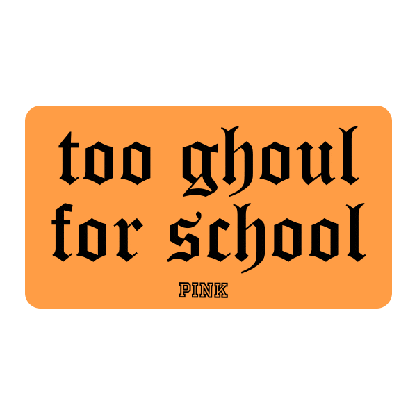 halloween school Sticker by Victoria's Secret PINK