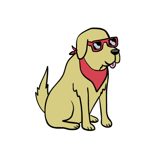 Golden Retriever Idk Sticker by raffabert for iOS & Android GIPHY