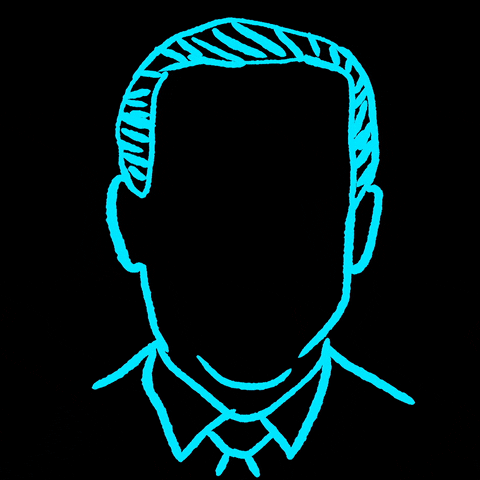 Political gif. Marker silhouette of Joe Biden, a message appearing. Text, "I will veto it" against a black background.