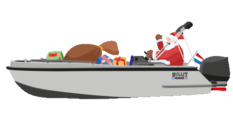 Santa Claus Sticker by Alumax Boats