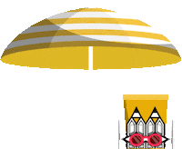 On The Beach Summer Sticker by Stamatia Alexaki