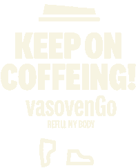 vasovengo coffee run cafe ecofriendly Sticker