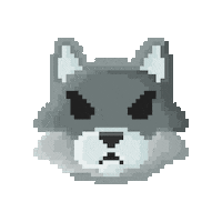 R74n dog angry animals animal Sticker