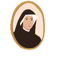 Saint Faustina Sticker by Be A Heart