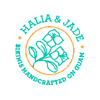 HaliaAndJade handmade bikini local jade Sticker