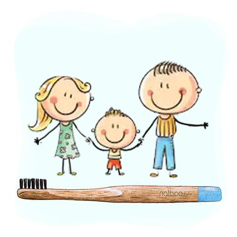 natboobrush giphyupload cute family bamboo Sticker