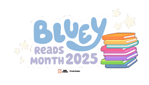 Bluey Reads Sticker by PenguinKids