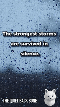 TheQuietBackBone fox rain storm hope GIF