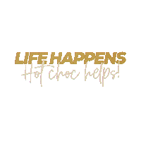 gifsbymj life chocolate choc hotchocolate Sticker