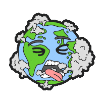 Climate Change Spinning Sticker by Asher reesha