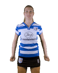 blauwwitkorfbal emma akc blauw-wit Sticker