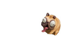 Dog Pug Sticker by NETFLIX