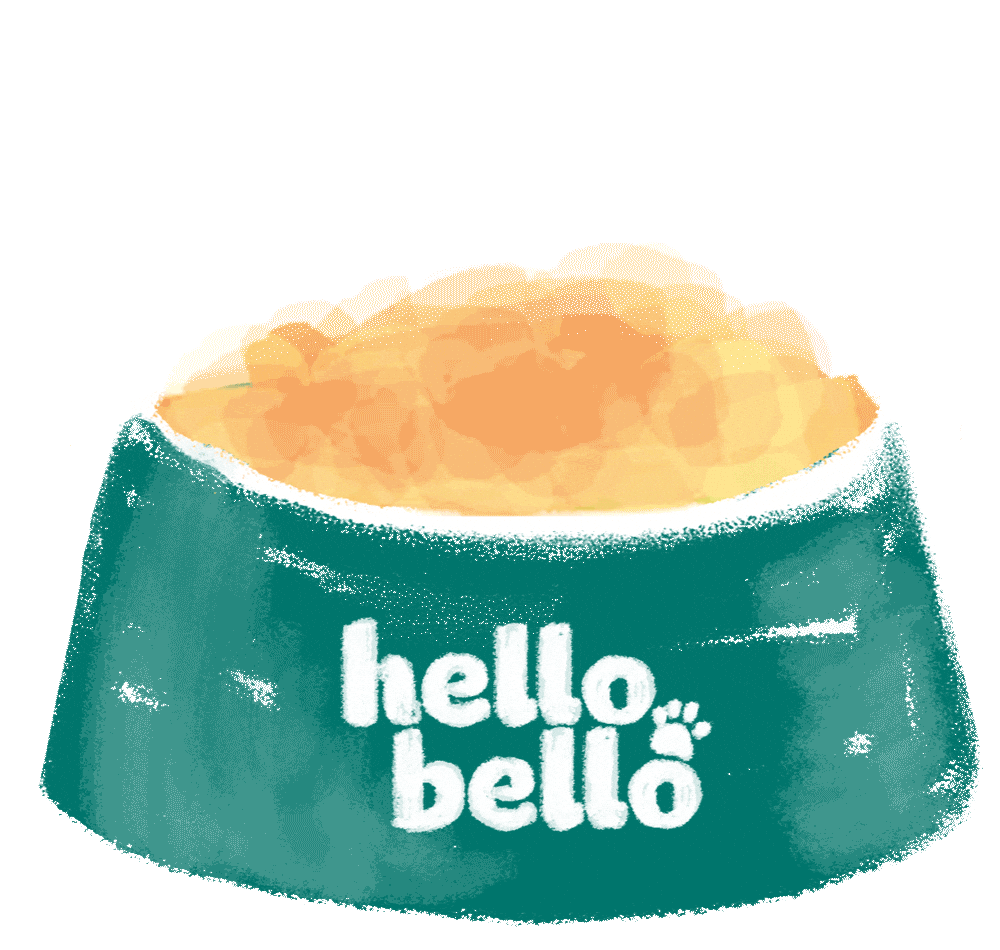 Hund Sticker by HelloBello Frischfutter