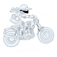 HiddenGarage motorcycle clothing moto special Sticker