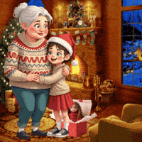 Christmas Day Grandmother GIF