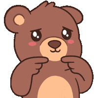Sad Brown Bear Sticker by BEARISH