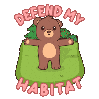 Teddy Bear Trash Sticker by BEARISH