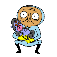 baby monkey Sticker by Cartuna