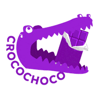 Crocomeal crocodile miam chocolat croco Sticker