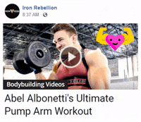 troywakelin workout pump bodybuilding arm GIF