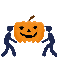 Halloween Pumpkin Sticker by Roadway Moving