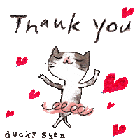 Thanks Sticker by duckyshen