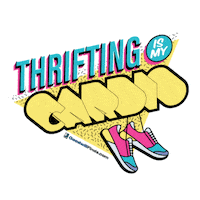 GoodwillFinds sustainable cardio secondhand thrifting Sticker