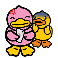 scream love Sticker by B.Duck